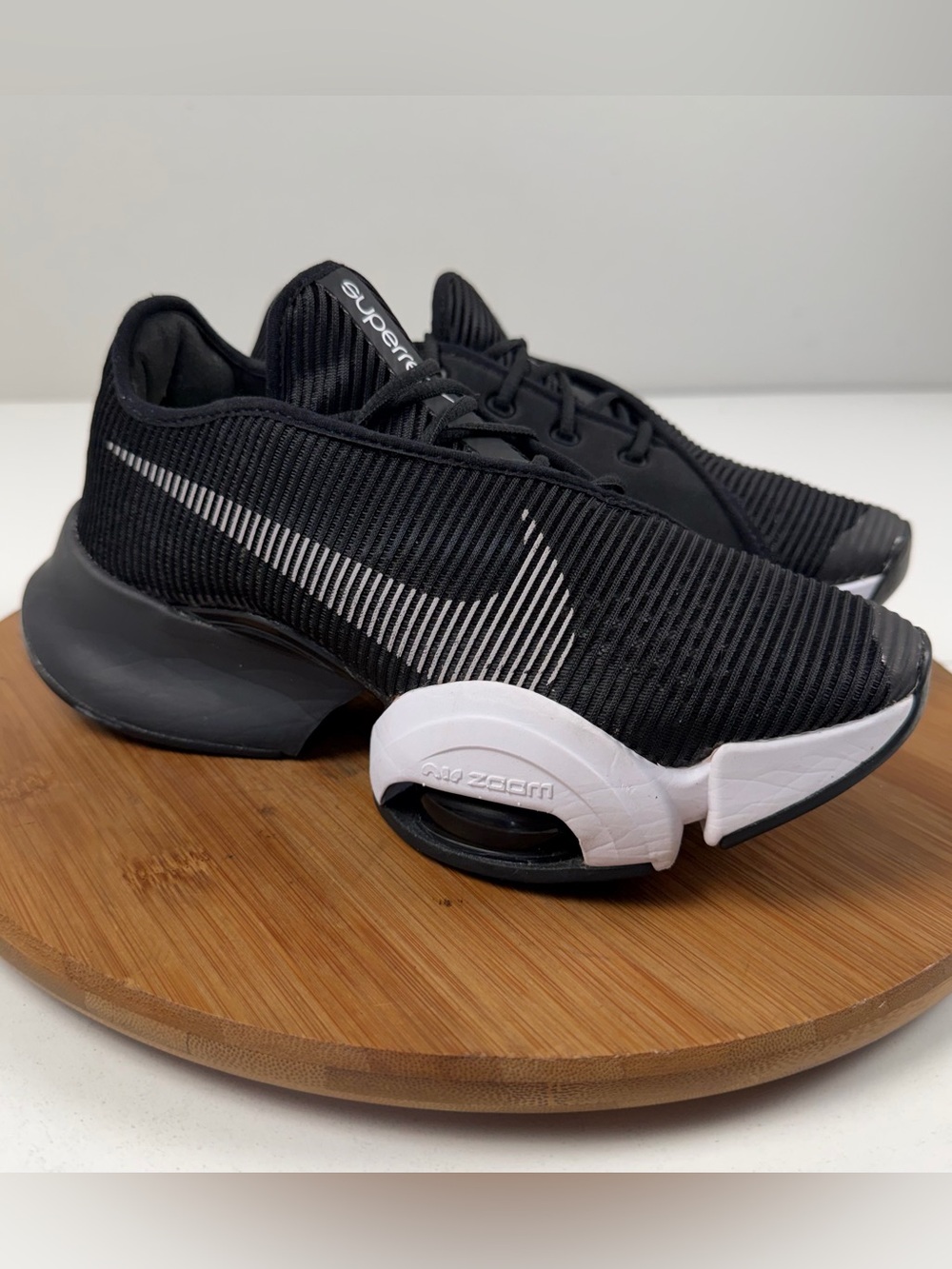 Nike Black/White Air Zoom SuperRep 2 Training Sneakers